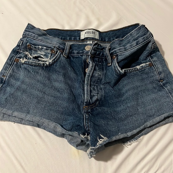 Agolde shorts size 24-good condition - Picture 1 of 4